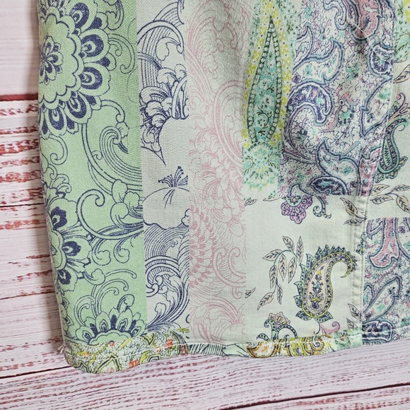 Anthro Pilcro patchwork denim skirt - Picture 10 of 15